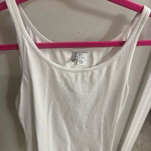 H&M Divided White Sleeveless Tank Top | Classic Layering Basic